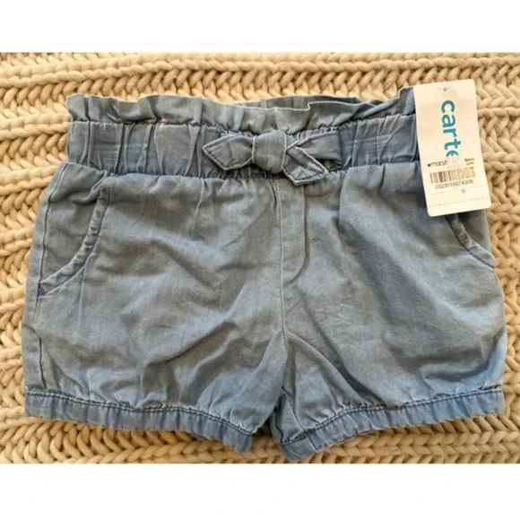 NWT Set of 3 Carter’s toddler pull on shorts girls sz 2T - Picture 5 of 5